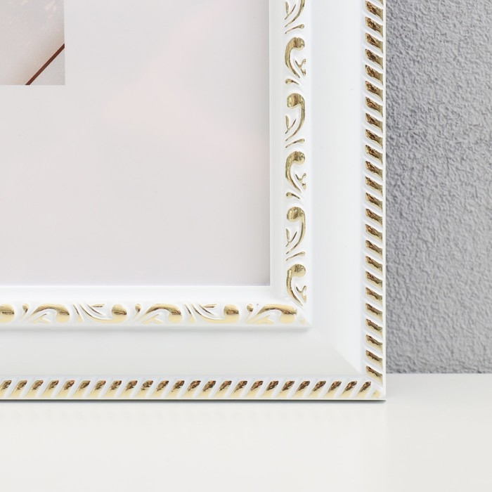 Фоторамка пластик "МИРАМ" 25х25 см белый (пластиковый экран)