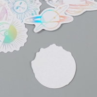 Наклейка пластик "Голография. Космос" набор 38 шт 13х11,5х0,5 см Наклейка пластик "Голография. Космос" набор 38 шт 13х11,5х0,5 см