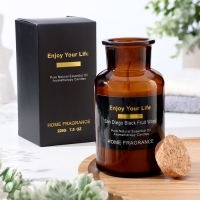 Свеча ароматическая в банке "Черная фруктовая древесина Сан-Диего", 6х13 см Свеча ароматическая в банке "Черная фруктовая древесина Сан-Диего", 6х13 см