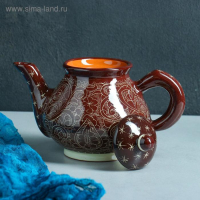 Набор чайный Риштанская Керамика "Узоры", 9 предметов, (чайник 0.8 л, пиалы 0.3 л) Набор чайный Риштанская Керамика "Узоры", 9 предметов, (чайник 0.8 л, пиалы 0.3 л)