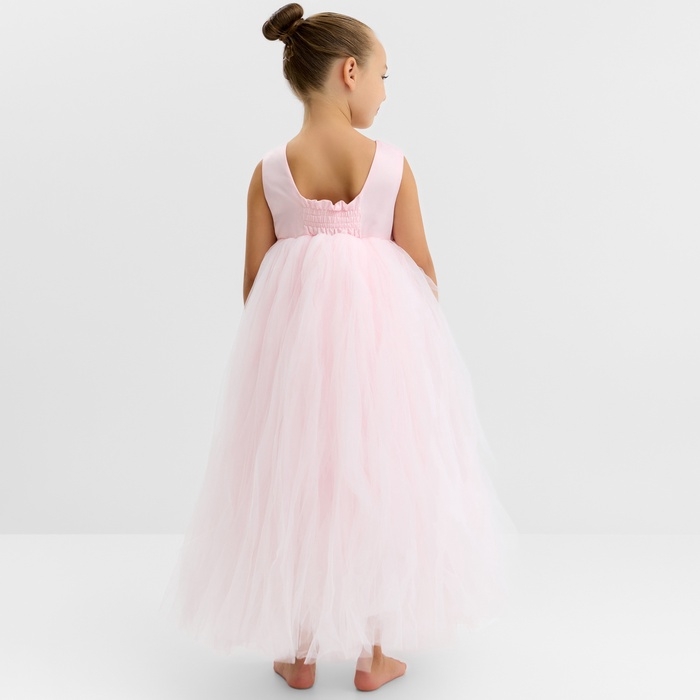 Платье детское нарядное KAFTAN рост 120, пыльно-розовый Платье детское нарядное KAFTAN рост 120, пыльно-розовый