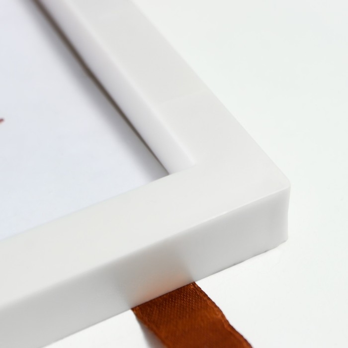 Фоторамка тройная на тесьме  L-3 10х15 см  перламутр (пластиковый экран)