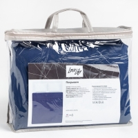 Покрывало LoveLife Евро 200х210&plusmn;5 см, цвет синий, микрофайбер, 100% п/э