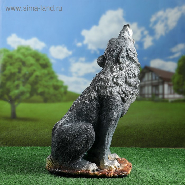 Садовая фигура Садовая фигура "Волк воющий" 19х30х52см