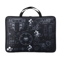 Папка для черчения и рисунков А3, 470х350х20 мм с ручками, текстильная,Микки Маус