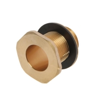 Штуцер TIM SDF044, 1", для емкостей, с контргайкой, латунь