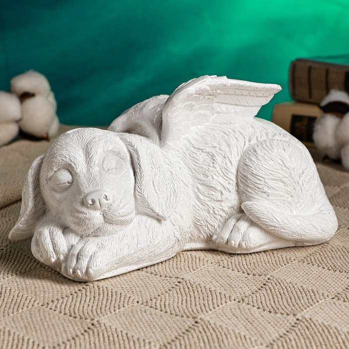 Копилка "Котенок ангел" 21х12см, белый