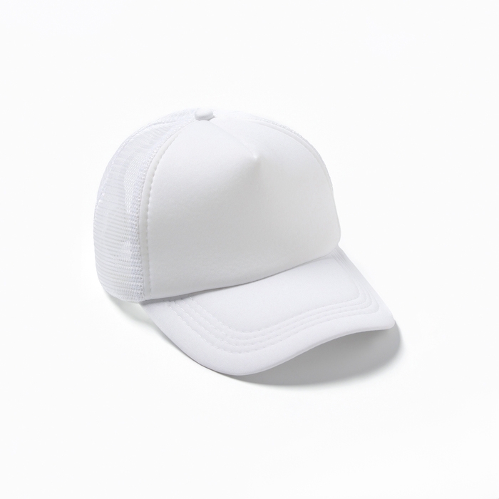 Бейсболка, цвет белый, размер 56-58 Бейсболка, цвет белый, размер 56-58