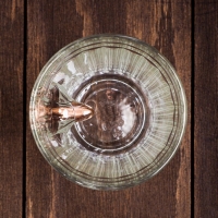 Гранёный стакан с пулей "Новый год", 250 мл Гранёный стакан с пулей "Новый год", 250 мл