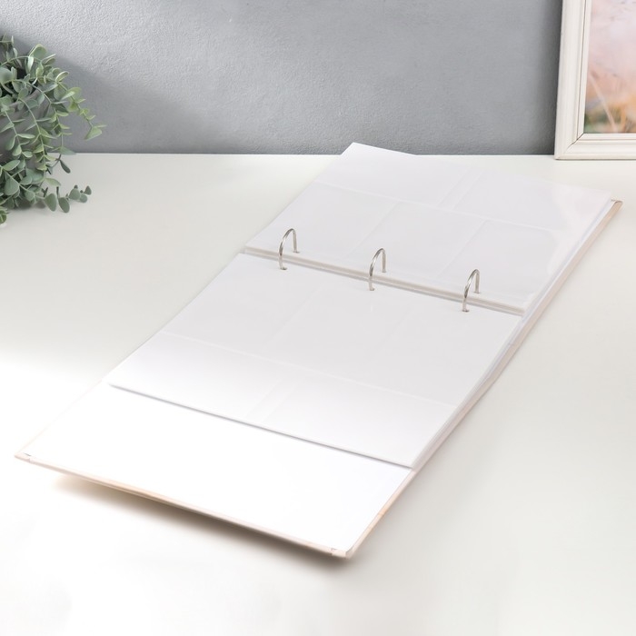 Фотоальбом на 500 фото 10х15 см, пластик. листы , кольца "only married" Свадебная магия