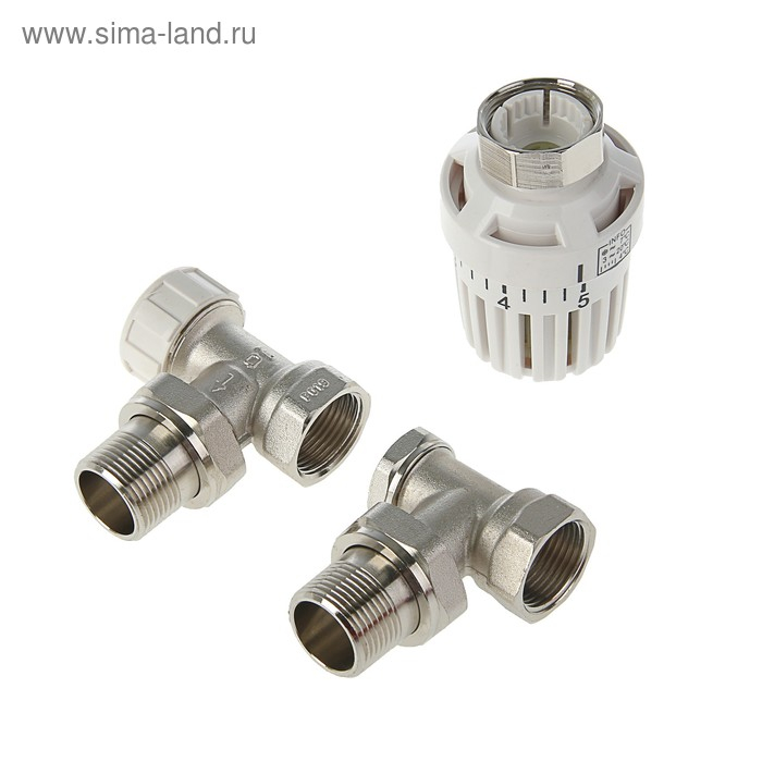 Комплект термостатический Комплект термостатический "СТМ" Термо, для радиатора, угловой, 3/4"
