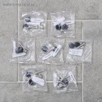 Набор для ванной комнаты «Лофт», 6 предметов, цвет чёрный Набор для ванной комнаты «Лофт», 6 предметов, цвет чёрный