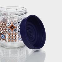 Банка стеклянная для сыпучих продуктов &laquo;Мозаика&raquo;, 425 мл