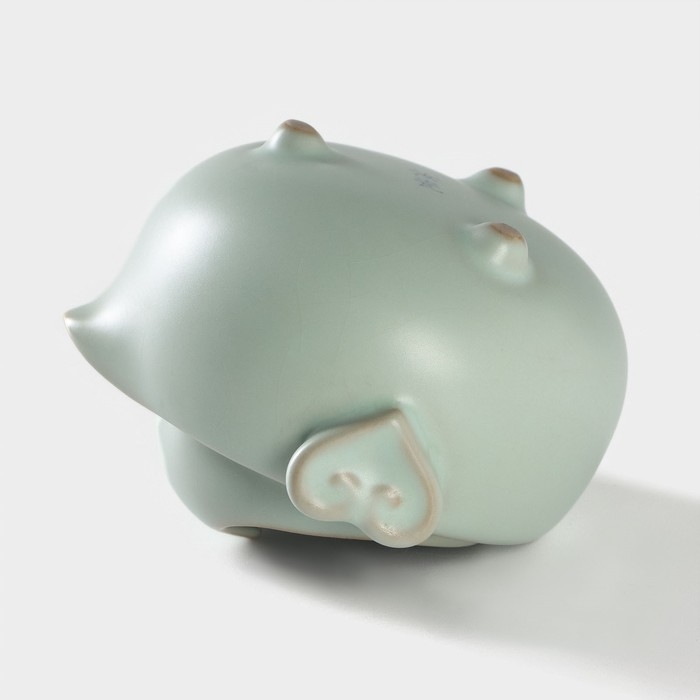 Набор для чайной церемонии керамический &laquo;Тясицу&raquo;, 2 предмета: чайник 200 мл, чашка 100 мл, цвет голубой