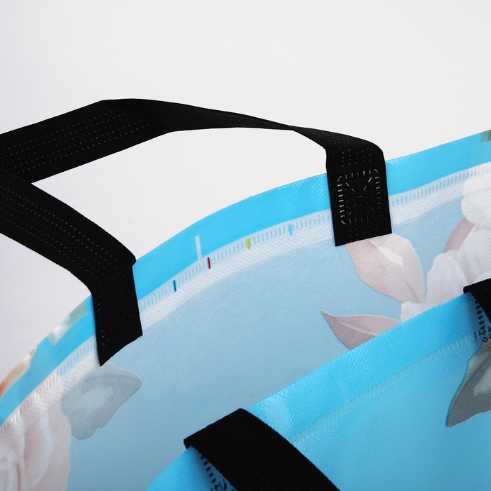 Сумка хозяйственная без застёжки, цвет голубой Сумка хозяйственная без застёжки, цвет голубой