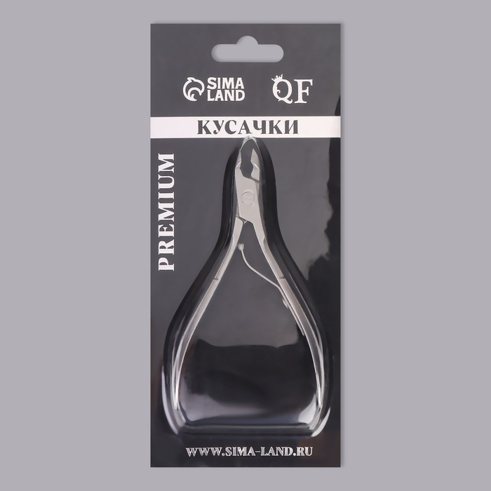 Кусачки маникюрные для кутикулы &laquo;Premium&raquo;, 10,2 см, длина лезвия - 6 мм, на блистере, цвет серебристый