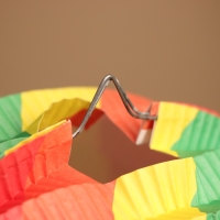 Шар бумажный декоративный "Радуга" диаметр 20 см, цв. разноцветный