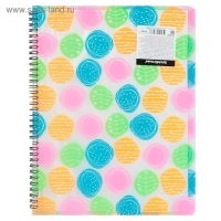 Папка А4 на спирали с 20 прозрачными вкладышами Buttons, тиснение - песок, толщина 550 мкм Папка А4 на спирали с 20 прозрачными вкладышами Buttons, тиснение - песок, толщина 550 мкм