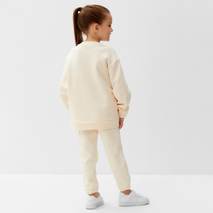 Костюм детский (джемпер, брюки) KAFTAN Мишка р. 30 (98-104), бежевый