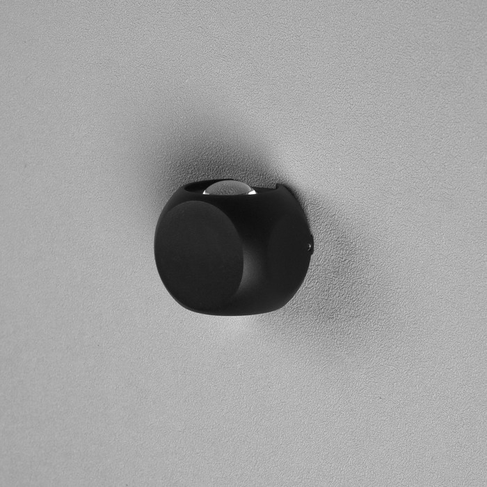 Светильник фасадный &laquo;Кубик&raquo;, FSD-013, 2 Вт, 3000К, 1 луч, IP65, 220 В, металл, черный