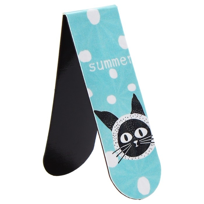 Набор магнитных закладок для книг Calligrata 6 штук, Набор магнитных закладок для книг Calligrata 6 штук, "Кошки", МИКС