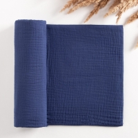 Пелёнка муслиновая Крошка Я "Blue", 130х100см, 100% хлопок Пелёнка муслиновая Крошка Я "Blue", 130х100см, 100% хлопок