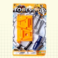 Набор инструментов «Плотник», 7 элементов, цвет МИКС Набор инструментов «Плотник», 7 элементов, цвет МИКС