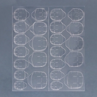 Накладные ногти &laquo;Нюд&raquo;, 24 шт, клеевые пластины, форма квадрат, цвет глянцевый нежно-розовый