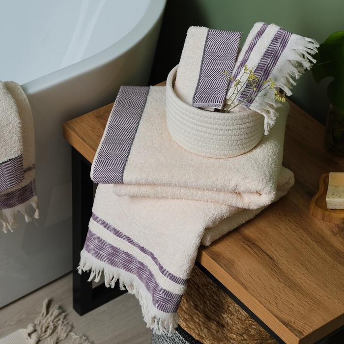 Полотенце махровое LoveLife &laquo;Бриз&raquo; 50х80 см, гранатовый, 100% хлопок, 500 гр/м2