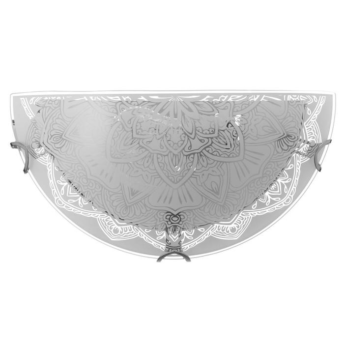 Светильник Светильник "Индия" моллир., 1х60Вт Е27, хром, d=30 см, h=5,5 см