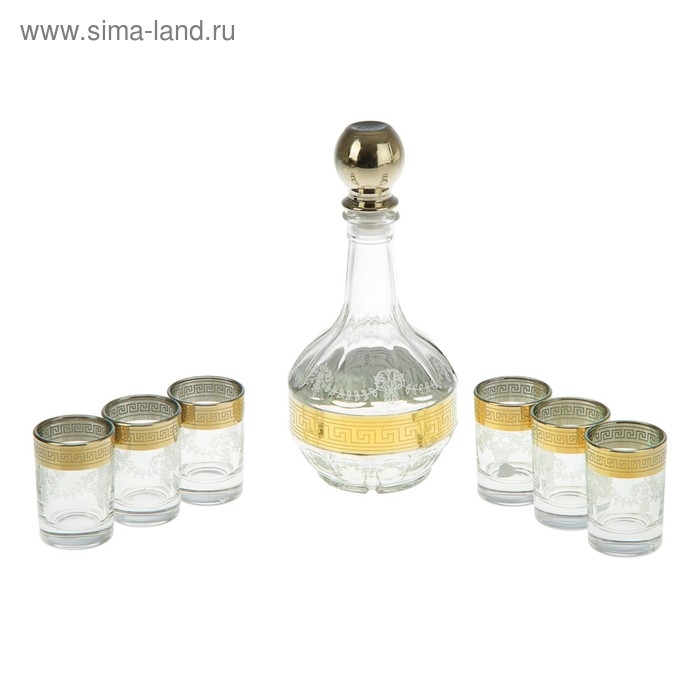 Мини-бар 7 предметов Столичный, гравировка 500/50 мл