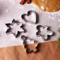 Новый год. Набор форм для печенья «Классика», металл, 4 шт Новый год. Набор форм для печенья «Классика», металл, 4 шт