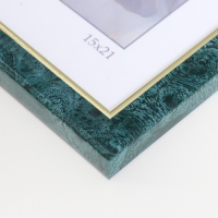 Фоторамка пластик "Офис 8" 15х21 см, малахит