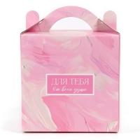 Коробка кондитерская с окном, сундук, «Нежные краски», 20 х 20 х 20 см Коробка кондитерская с окном, сундук, «Нежные краски», 20 х 20 х 20 см