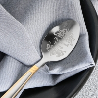 Ложка чайная с гравировкой &laquo;Лучший папа&raquo;, в подарочной коробке, 3 х 14 см.