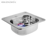 Мойка кухонная MIXLINE 531266, врезная, толщина 0.6 мм, 38х38х15 см, вып. 1 1/2", гофросифон Мойка кухонная MIXLINE 531266, врезная, толщина 0.6 мм, 38х38х15 см, вып. 1 1/2", гофросифон