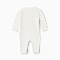 Комбинезон вязаный, цвет экрю, рост 74 см