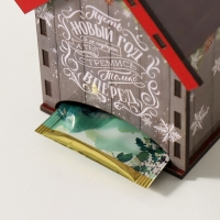 Чайный домик "Новогодние пожелания" 10,5х9,5х12 см МИКС