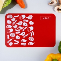 Доска разделочная, набор 4 шт., пластик &laquo;Ассорти&raquo;, 30х20 см