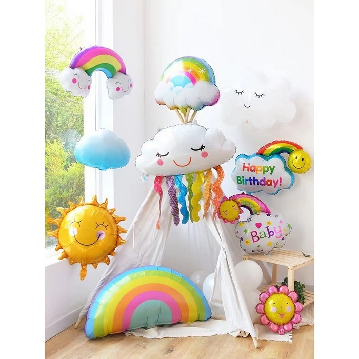 Шар фольгированный 24" &laquo;Облако с дождиком&raquo;, фигура