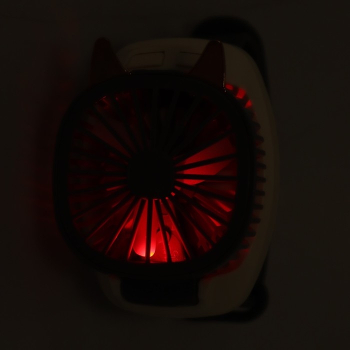 Мини вентилятор в форме наручных часов LOF-09, 3 скорости, подсветка, серый Мини вентилятор в форме наручных часов LOF-09, 3 скорости, подсветка, серый