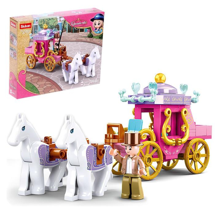 Конструктор блочный &laquo;Карета&raquo;, 139 деталей