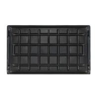 Поддон для рассады, 52 &times; 31 &times; 3,5 см, пластик, чёрный