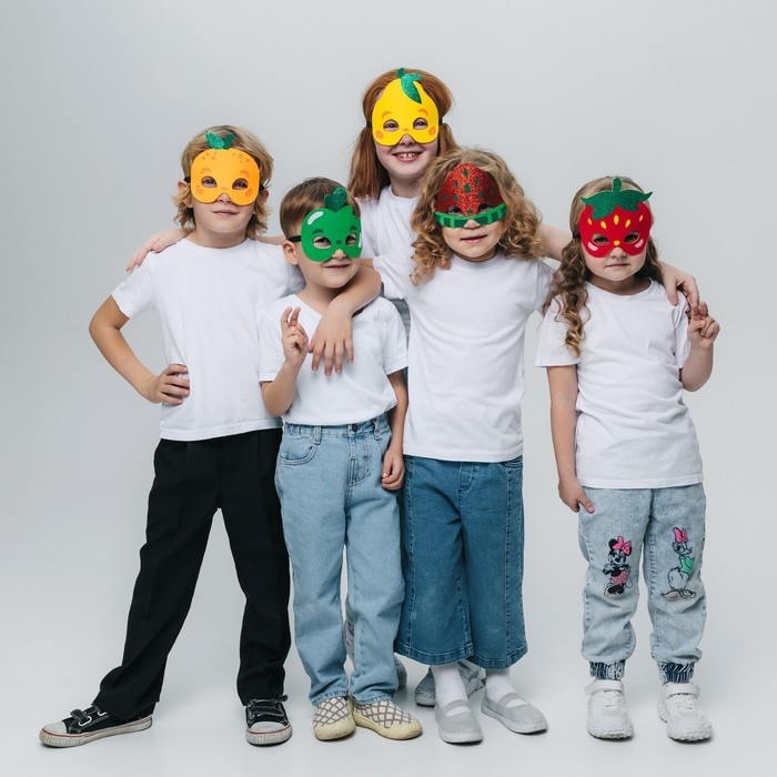 Карнавальный набор масок &laquo;Фруктовая вечеринка&raquo;, 5 шт.
