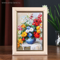 Ключница "Прекрасный букет" дуб молочный 15х21