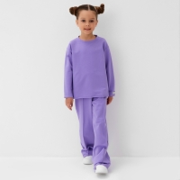 Футболка детская с дл.рукавом  KAFTAN, р. 34 (122-128 см), сиреневый