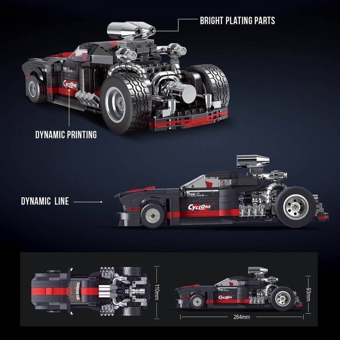 Конструктор Гонка «Судный день», 650 деталей Конструктор Гонка «Судный день», 650 деталей