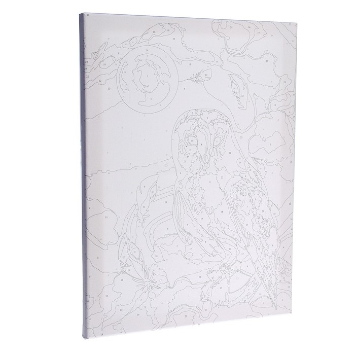 Картина по номерам на холсте с подрамником «Сказочная сова», 30х40 см Картина по номерам на холсте с подрамником «Сказочная сова», 30х40 см