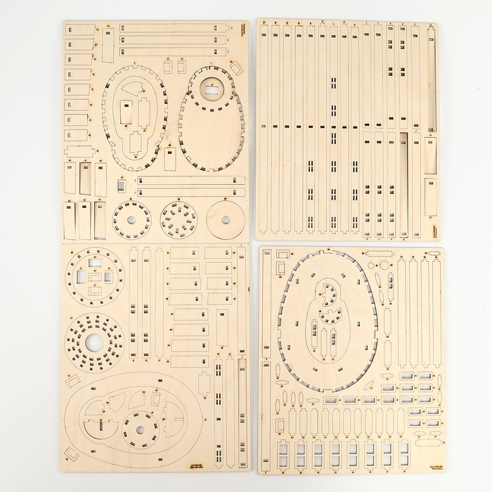 Деревянный конструктор &laquo;Маяк Анива&raquo;, 39х18 см, 168 деталей