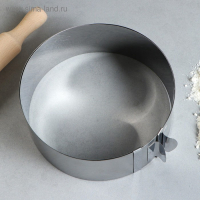 Форма для выпечки и выкладки с регулировкой размера &laquo;Круг&raquo;, h-6,5 см, d-20-38 см